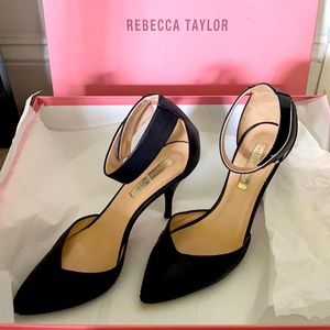 Rebecca Taylor Black Gunsmoke leather heel
